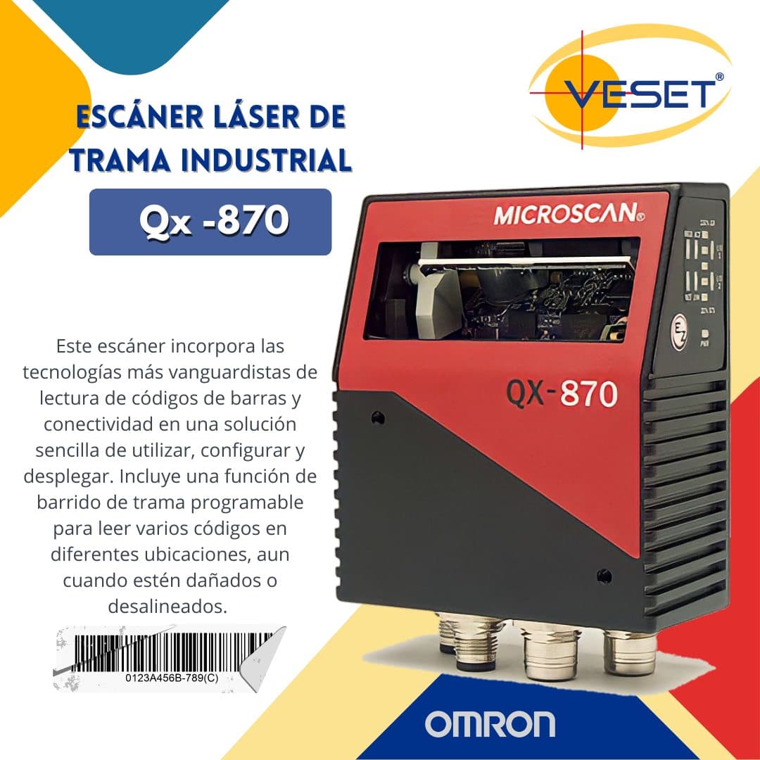 Escáner láser de trama industrial